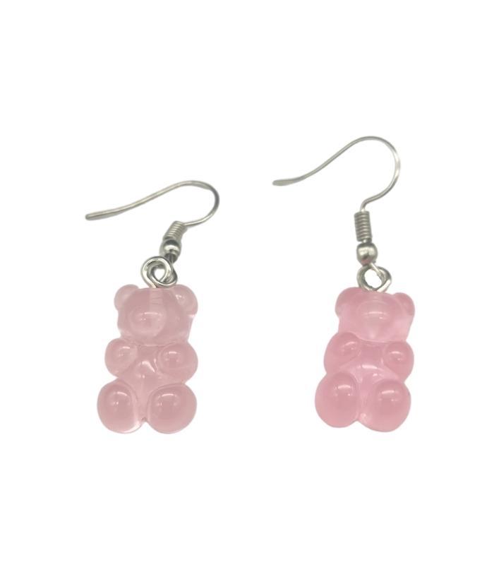 Discover the Sweet Pink Gummy Bear Earrings 🐻🎀 Perfect for