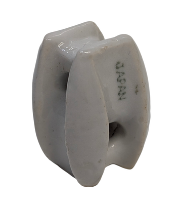 Japan Glazed Ceramic Egg-Style Electrical Insulator