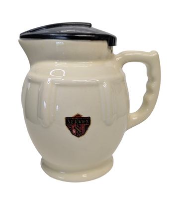 SERVEX Australian Ceramic Electric Kettle with Black Bakelite Lid
