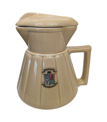 Vintage Hecla J8 Yellow Glazed Ceramic Electric Kettle