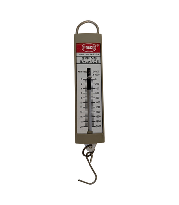 Parco Newtons and Dynes Spring Balance Scale, PAT. No. 142259
