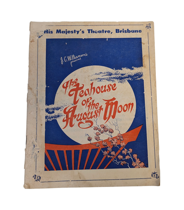 J. C. Williamson's 1956 The Teahouse of the August Moon Theatre Programme Brisbane