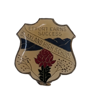 Perfection Badges Blaxland High School 'Effort Earns Success' Badge Pin