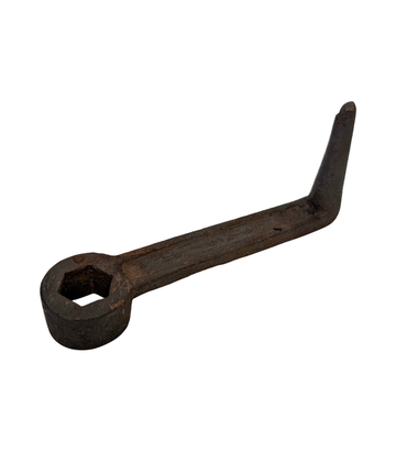 Crank-Winding Socket Spanner with Tapered Bent End