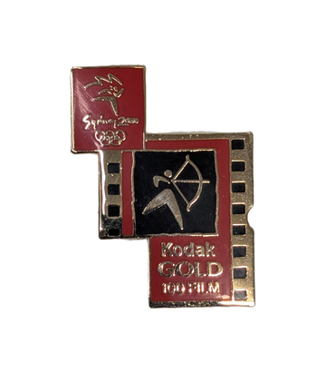Kodak GOLD 100 FILM Sydney 2000 Olympics Archery Filmstrip Pin