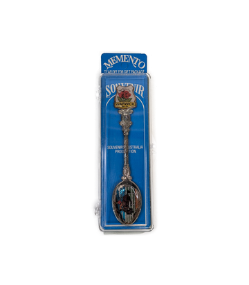 Warwick QLD The Rose City Silver-Plated Souvenir Spoon with Case