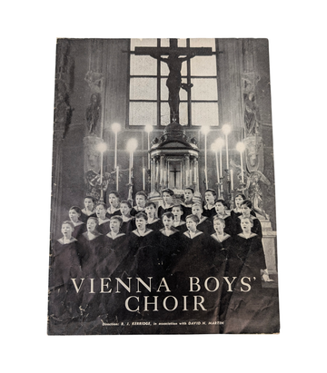 1954 Vienna Boys’ Choir Australian Tour Concert Programme