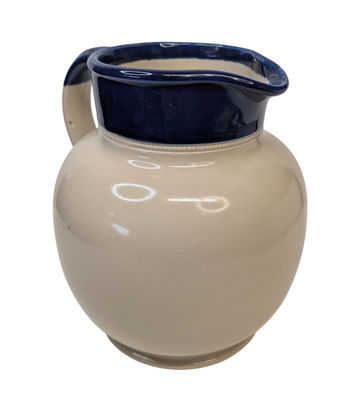 Rare c1930s Australian Pottery Electric Jug Body Blue Cream Bakewells
