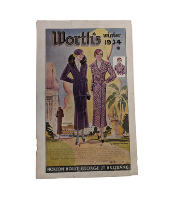Worth's Winter 1934 Brisbane Women's Fashion Catalogue
