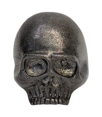 Vintage 1980s Biker Skull Ring, Heavy Cast Metal, Punk Gothic, Size 7