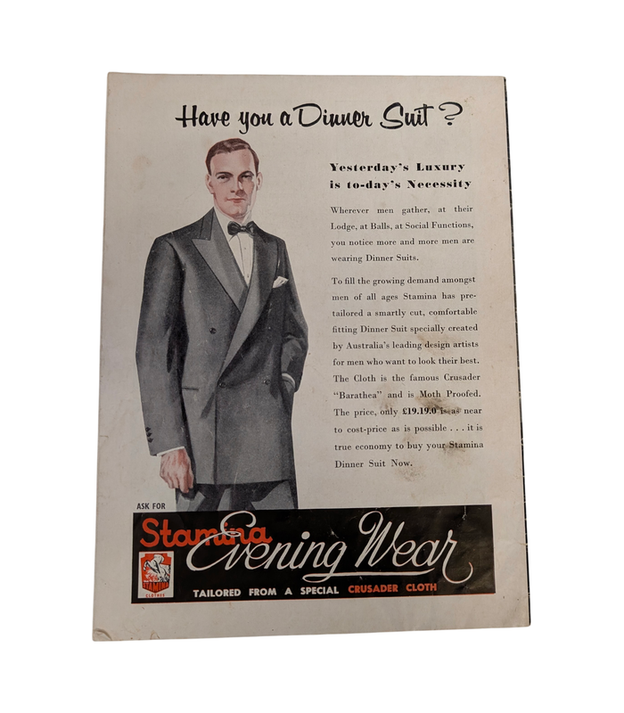 1954 Vienna Boys’ Choir Australian Tour Concert Programme