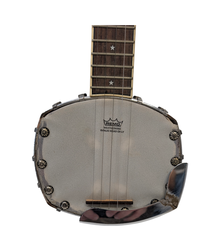Vintage-Style 5-String Banjo Ukulele (Banjolele) - Timber Resonator
