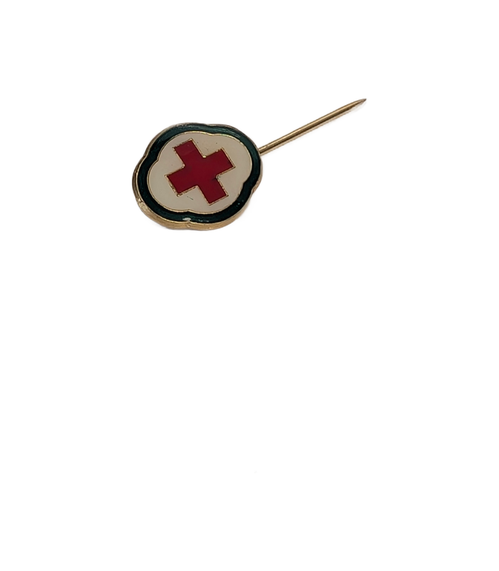 A J PARKES Red Cross Gold-Tone Stickpin