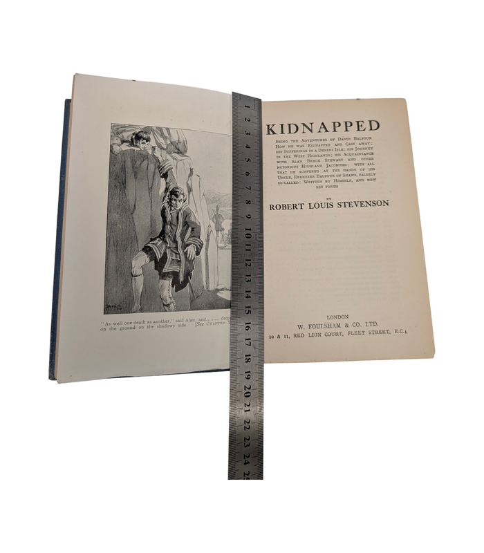 Robert Louis Stevenson Kidnapped W. Foulsham & Co. Hardcover Book
