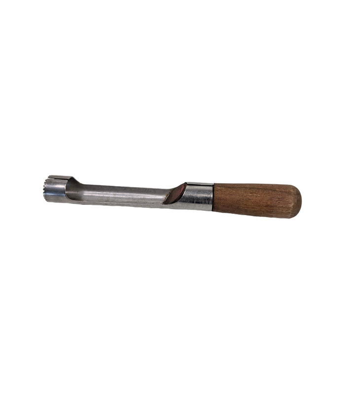 Vintage Dalson-Ware F714 Stainless Steel Apple Corer with Wooden Handle