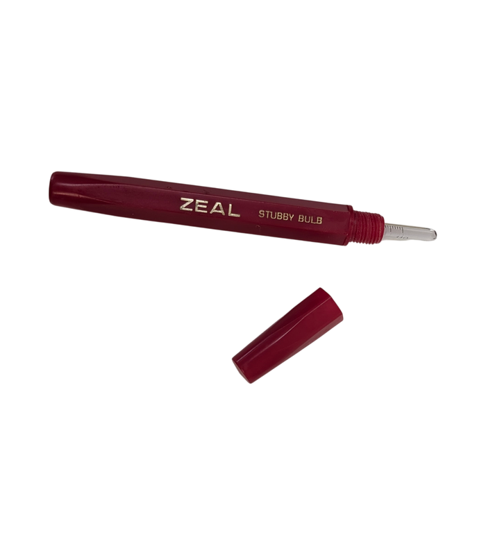 Zeal Stubby Bulb Glass Thermometer with Red Protective Case