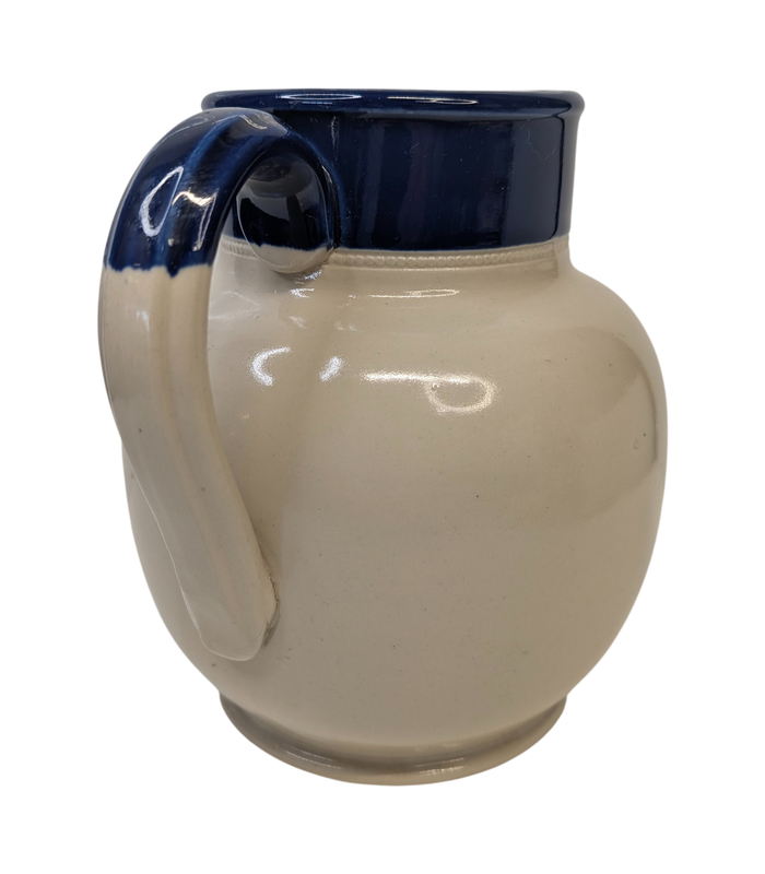 Rare c1930s Australian Pottery Electric Jug Body Blue Cream Bakewells