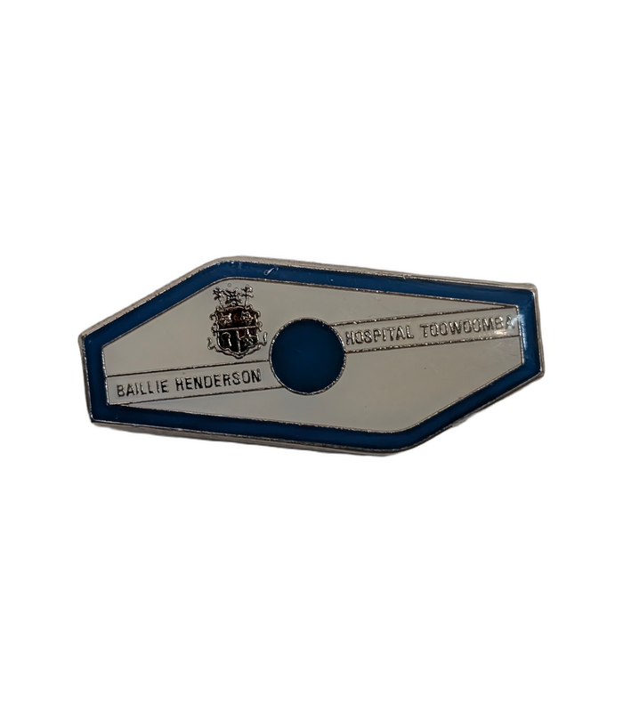 Vintage Baillie Henderson Hospital Toowoomba Staff Pin Badge