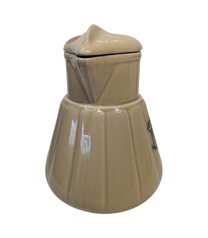 Vintage Hecla J8 Yellow Glazed Ceramic Electric Kettle