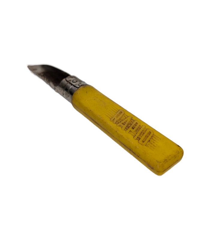 RAPID Yellow Handled Fruit Pearer, Marked Australia