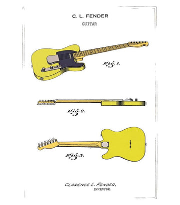 Telecaster Letters 🎸 The Pattern Book: Fender Telecaster Card for Music Lovers 🎶 | Alley ...
