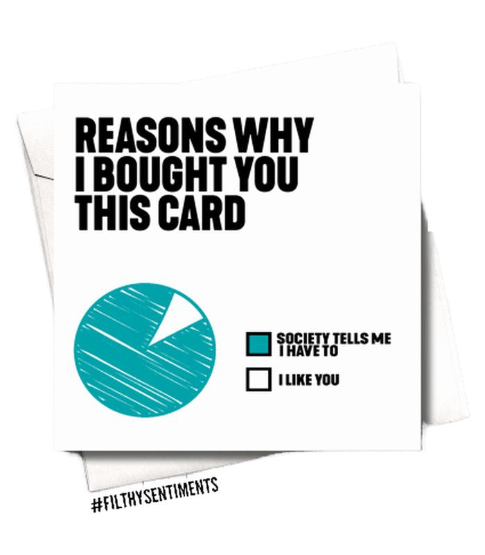 🥧 Filthy Sentiments Pie Chart Card | Say it Like it is! 💌 | Alley Cat ...