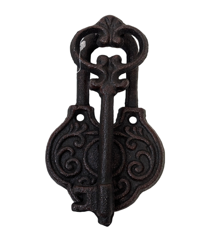 Cast Iron Door Knocker - Key And Lock Design - 14cm | Alley Cat Trading