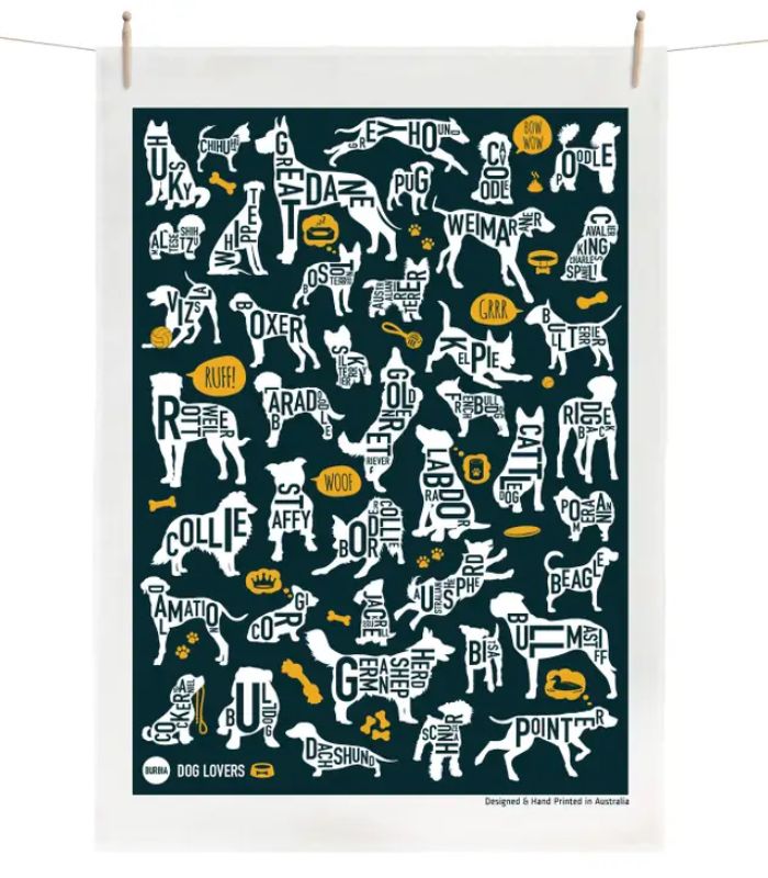 Dog Lovers Tea Towel | Ink You