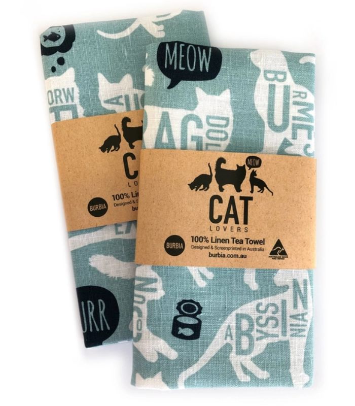 Cat Lovers Tea Towel | Ink You