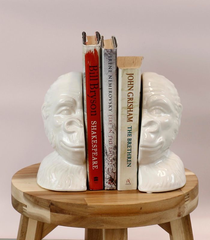 CHIMPANZEE BOOKENDS | Ink You