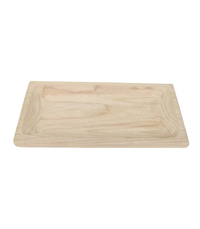 Flat Timber Tray - Natural - 42x4x20cm | Ink You