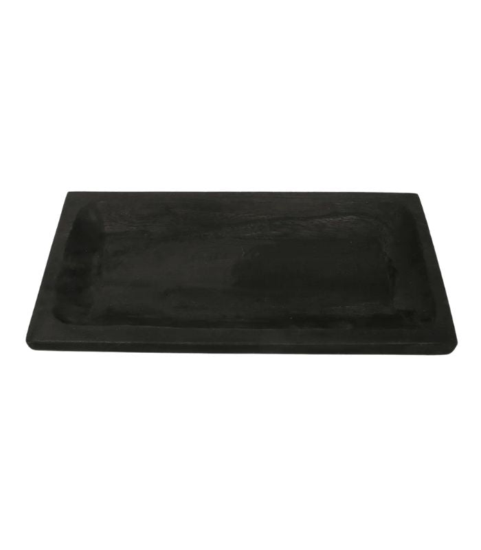 Timber Tray - Flex - Black - 42x4x20cm | Ink You