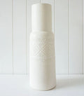 Ceramic Vase - Medium - Victoria - Antique White - 15x44x15cm | Ink You