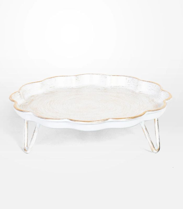 Pressed Metal Cake Stand -  33x33x10cm | Ink You