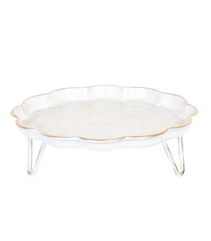 Pressed Metal Cake Stand -  33x33x10cm | Ink You