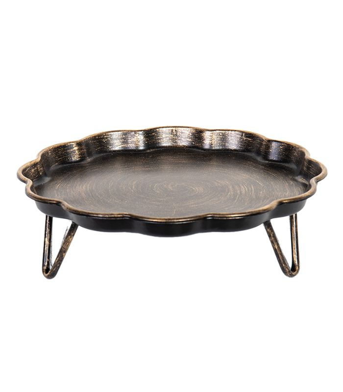 Pressed Metal Cake Stand -  33x33x10cm | Ink You