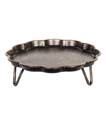 Pressed Metal Cake Stand -  33x33x10cm | Ink You