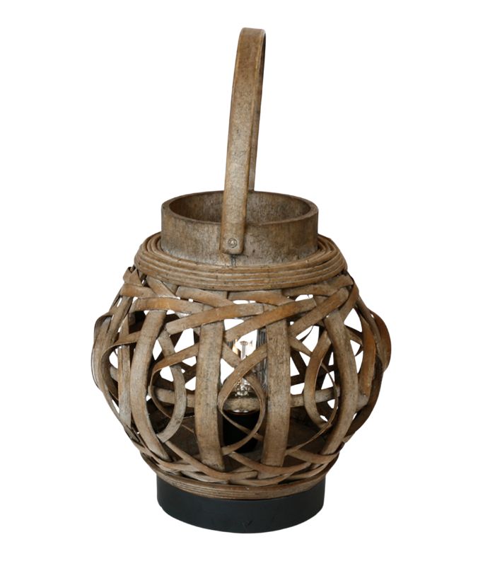 BAMBOO LANTERN WITH LIGHT | Ink You