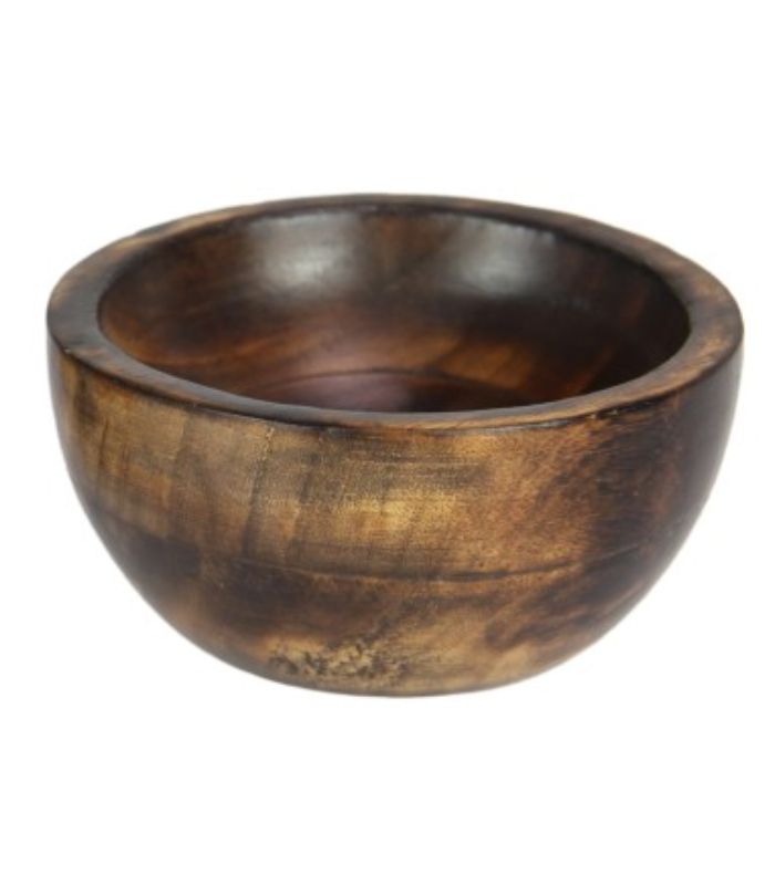 Wooden Bowl Incense Stick Holder 10cm - Dark | Ink You