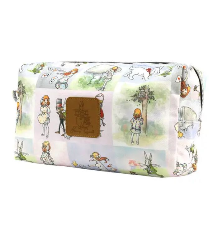 Alice In Wonderland Extra Large Canvas Cosmetic Bag | Ink You