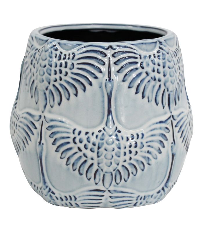 Pot Herons Blue | Ink You