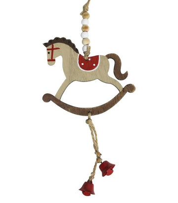 Hanging Rocking Horse - Red | Ink You