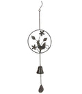 71cm Cast Iron Rooster in Ring With Bell Windchime | Ink You