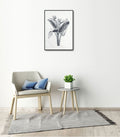 Framed Canvas Artwork - Greyscale Palm of Paradise - 50x70cm | Ink You