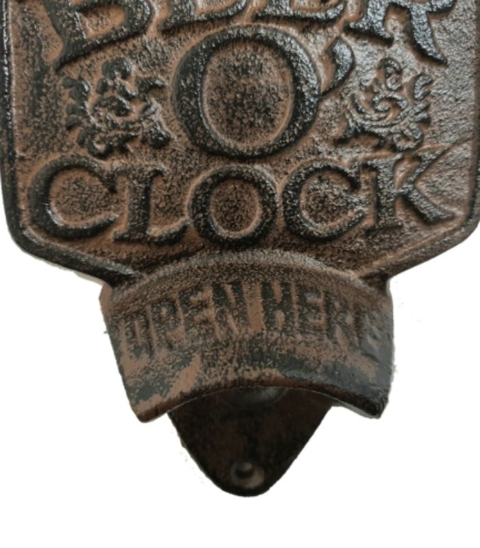 Wall Mounted Beer O Clock Bottle Opener