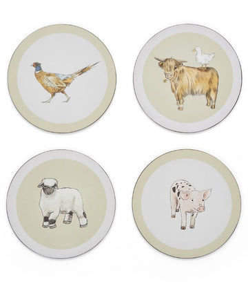 Cooksmart Buttercup Farm Round Coasters (Set of 4)