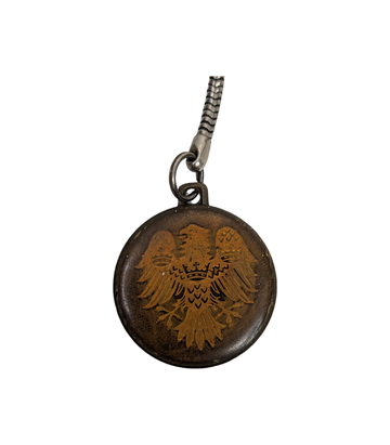 Vintage Barclays Bank Eagle Metal Key Ring Fob