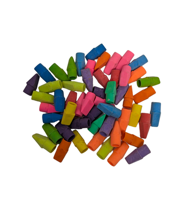 54 Assorted Colourful Pencil Toppers