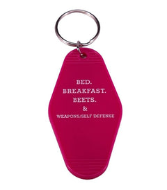 schrute beet farms inspired key tag - 3