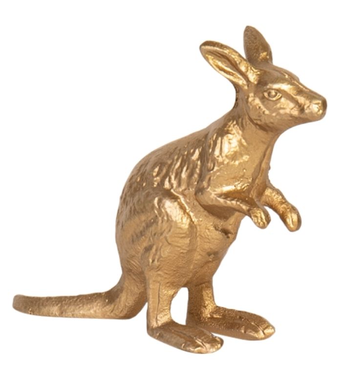 kangaroo cast iron door stop/ paper weight - 1